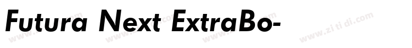 Futura Next ExtraBo字体转换